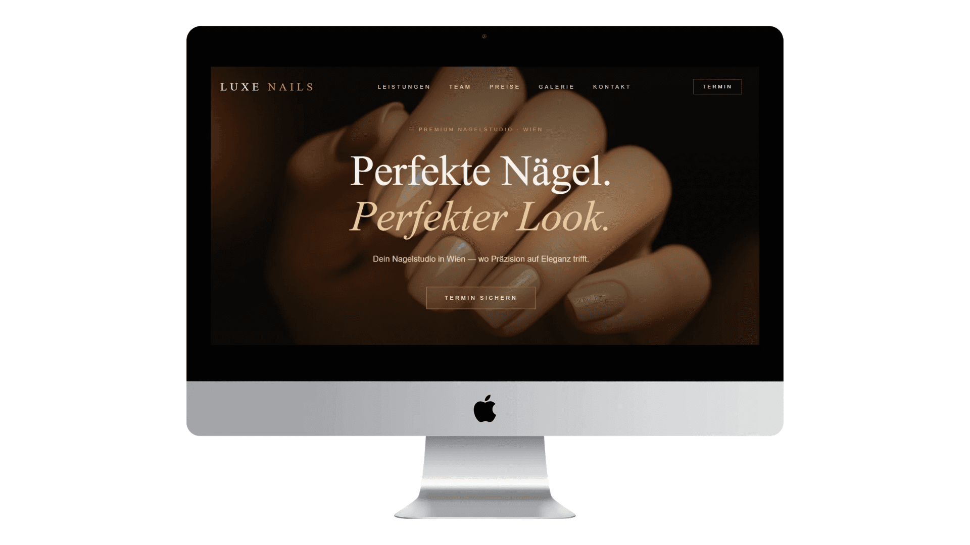 Luxe Nails Vienna — Website & Branding Hero