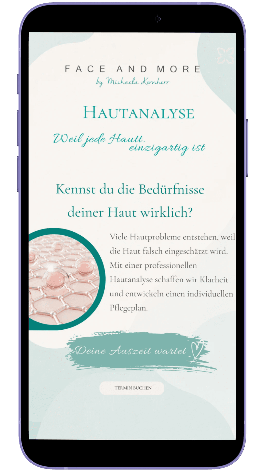 Instagram-Profil Mockup für Face & More